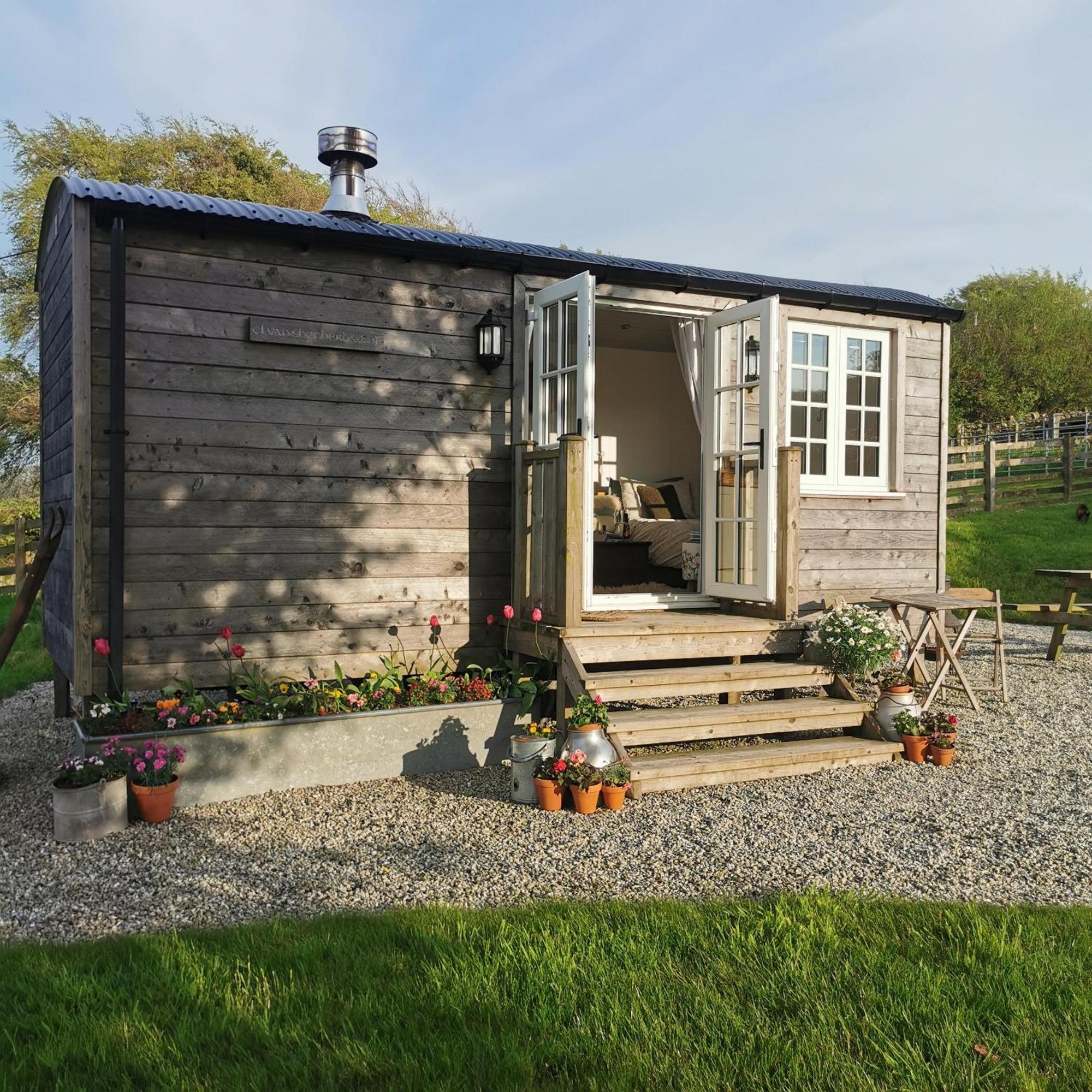 Elvan Farm Shepherd'S Hut Villa Exeter Esterno foto