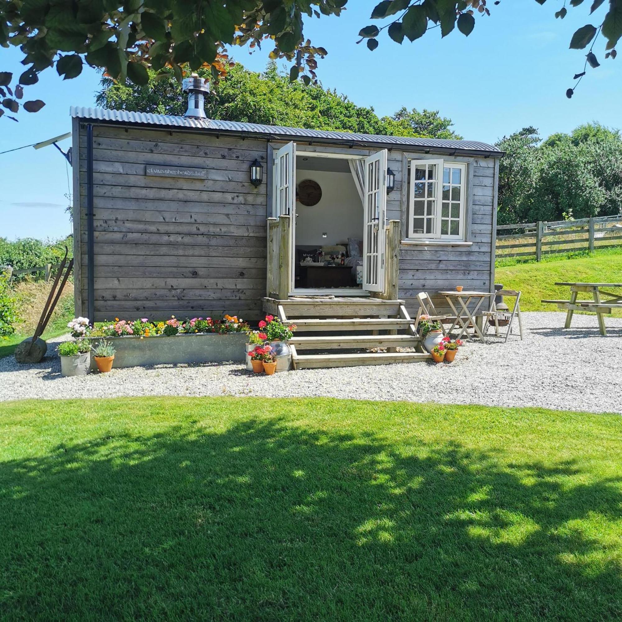 Elvan Farm Shepherd'S Hut Villa Exeter Esterno foto